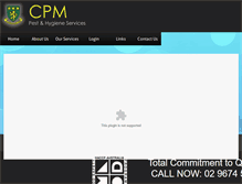 Tablet Screenshot of cpmservices.com.au
